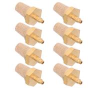 BESTonZON 8pcs Copper Brass Air Muffler Silencer Filter Nozzle for Fog Machines Replacement Oil Tube Pneumatic Exhaust Accessory for Stage Smoke Effects