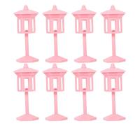 BESTonZON 8pcs Dollhouse Lamp Vintage Inspired Miniature Lighting for Dollhouse Bedrooms Living Rooms Study Areas Easy to Assemble Decor Enhancer
