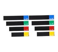 BESTonZON 8pcs Elastic Belt Cymbal Mute Pad Cymbal Tape Drumming Practice Pad for Drum Kit Parts Accessories for Quiet Drumming Practice at Home Studio