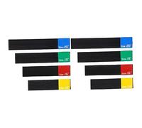 BESTonZON 8pcs Elastic Belt Dampener Cymbal Pad for Drumming Practice Pad Cymbal Mute for Drum Kit Parts Accessories