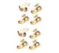BESTonZON 8pcs Guitar Banjo Thumb Pick Finger Picks Adjustable Plectrums for Acoustic Banjo Dobro Resonator Comfortable Fit Hollowed Design