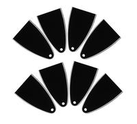 BESTonZON 8pcs Guitar Truss Rod Covers with Rounded Corners for Electric Bass and Guitar Neck Plate Replacement Plastic Accessories for Improved Playability and Reinforced Stability