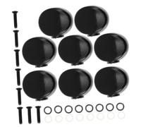 BESTonZON 8pcs Metal Button Head Tuner Handles for Guitar Acoustic Electric Parts Peghead Button Knobs Small Concave Design for Instrument Tuning