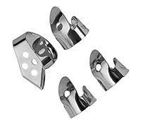 BESTonZON 8pcs Metal Guitar Picks Thumb Plectrums for Ukulele Banjo Fingertip Protectors Material Acoustic Guitar Accessories for Beginners