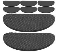 BESTonZON 8pcs Non Slip Shoe Traction Pads and Heel Caps Rubber Sole Bottom Protectors for High Heels Women 3mm Thick Semi-Circle Anti-Slip Shoe Grips for Wear Resistance