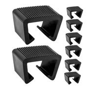 BESTonZON 8Pcs Rattan Chair Clamps Sofa Fasteners for Outdoor Garden Patio Wicker Furniture Clips Slots Stabilize Sectional Modular Couches and Other Furniture Prevent Movement