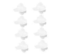 BESTonZON 8pcs Self-Adhesive Anti-tip Furniture Anchors for Cabinets and Bookshelves No Drill Safety Straps for Tvs and Shoe Cabinets and Easy to Install Cloud-Shaped Design