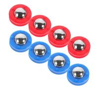 BESTonZON 8pcs Sliding Foosball Balls Tabletop Game Supplies Steel Plastic Beads for Desktop Soccer Replacement Compact Lightweight with Blue Red for Family Fun and Easy Use