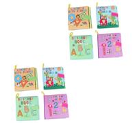 BESTonZON 8pcs Soft Touch Crinkle Books for Boys and Girls Sensory Toys Months Early Learning Toys