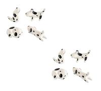 BESTonZON 8pcs Spotted Dog Ceramic Chopsticks Rest Japanese Chopsticks Holder Reusable Stand