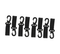 BESTonZON 8pcs Stroller Hook Stroller Hook Loop Toy Dirt Bikes Storage Hooks Pram Bag Hooks Stroller Clips Stroller Organizer Hook Clip Hangers Polyester Mummy Bag to Rotate Diaper Bag