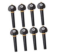 BESTonZON 8pcs Violin Pegs Tuning Pegs Violin Accessories Ebony Peg Fiddle Tuning Peg Classical Cello Tuning Peg Cello Replacement Parts Violin Supplies Violin Peg Replacement Cello Peg Wood
