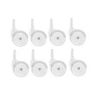 BESTonZON 8pcs Walker Wheel Walker Wheel Accessories Replacement Replacement Parts White