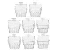 BESTonZON 8pcs Wall-mounted Transparent Aquarium Plant Holder Baskets Hydroponic Hanging Planter Cups for Fish Tank Decoration Easy Installation and Maintenance Space-saving Aquatic Plant
