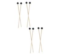 BESTonZON 8pcs Wooden Drumsticks for Marimba Sturdy Rubber Mallets Wood Handle for Percussion Musical Tools Suitable for Women Men Boy Girl and Adults