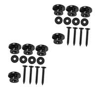 BESTonZON 8sets Metal Guitar Strap Locks Locking Guitar Strap Lock Schaller Button Pin Bass