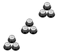 BESTonZON 9 Pcs Electric Guitar Volume Knob Hat Folk Guitar Knob Volume and Tone Knobs for Electric Guitar for Electric Guitar Bass Bass Guitar Volume Tone Control Caps Abs Black