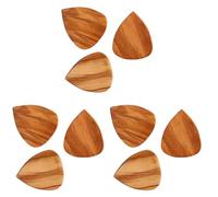 BESTonZON 9 Pcs Guitar Pick Thumb Picks Guitar Bass Picks Ukulele Picks Guitar Finger Picks Banjo Finger Picks Electric Guitar Accessories Ukelele Picks Wooden Guitar Plectrum Bamboo