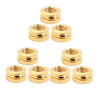 BESTonZON 9 Pcs Pickup Endpin Jack Guitar Parts Guitar Endpin Plug Guitar Stereo Jack Socket Bass Accessories Guitar Audio Jack Guitar Cylinder Jack Guitar Strap Button Bass Guitars