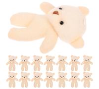 BESTonZON 90 Pcs Mini Doll Mini Plush Tiny Craft Bears Plush Stuffed Bear Doll Adorable Small s Bulk Plushies Tiny Teddies Chocolate s Little Toy Cloth