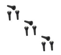 BESTonZON 9pcs Violin Bridge Pin Ebony Tail Screws Violin Supplies Bridge Peg Pin End for Use