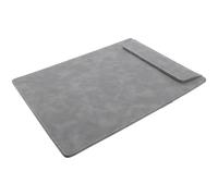 BESTonZON A4 Gray Pu Leather Clipboard with Magnetic Clip, Multi-Function Office Writing Board and Practical File Folder Clipboard for Business, School, and Conference Use - Portable Writing