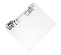 BESTonZON A5 Acrylic Binder Cover Refillable Notebook Shell Loose Leaf Binder Folder for Students and Office, Plastic Notebook Cover with Sturdy Shell for Scrapbook and Planner