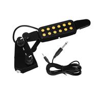 BESTonZON Acoustic Guitar Sound Hole Magnetic Pickup with Volume Control, No-drill Easy Attachment, Sound, Abs Metal, Black, with Cable