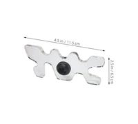 BESTonZON Acrylic Pool Bridge Cue Rack Portable Billiard Cue Stand Bridge Head for Snooker Pool Tables Lightweight Holder for Home and Club Use