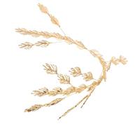 BESTonZON Adjustable Bridal Leaf Headband Lightweight Metal Crown Hair Accessory for Wedding Prom Party Elegant Open Structure Tiara for Bride Comfort All Day Wear