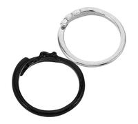 BESTonZON Adjustable Couple Rings Set 2pcs Black Devil and Silver Angel Open Band Ring Matching Lovers Jewelry for Men and Women