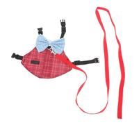 BESTonZON Adjustable Rabbit Harness and Leash Set with Gentleman Suit Design for Small Rabbits and Bunnies Comfortable Fit with Walking Leash for Outdoor Walks Parties and Everyday Use