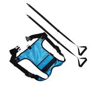 BESTonZON Adjustable Ski Harness Backpack with Breathable Mesh Vest for Speed Control Blue Snowboard Trainer with Leash and Zipper Pocket for Safe Ski Learning and Outdoor Fun