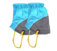 BESTonZON Adjustable Sky-blue Outdoor Low Ankle Gaiters Foot Covers for Hiking Walking Backpacking Lightweight Leg Protection Against Mud Snow Twigs and Cacti Needles