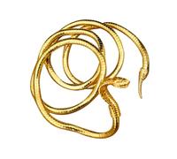 BESTonZON Adjustable Snake Necklace and Bangle Bracelet Set, Flexible Unbreakable Snake Chain Jewelry for Women and Men, Gothic Halloween Charm Choker Necklace