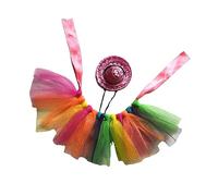 BESTonZON Adorable Lightweight Lizard Cosplay Garment with Colorful Dress and Hat for Pet Performance Suitable for Lizards Creative Chic Design to Highlight Your Pets Style