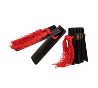 BESTonZON Allegro Bamboo Board Chinese Kuaiban Clapper Boys and Girls Castanets Finger Percussion Instruments Bamboo Clapper Allegros Kuaiban One Hand Clapping Musical Toys for Boys and Girl