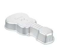BESTonZON Aluminium 3D Guitar Shape Cake Decorating Baking Pan DIY Birthday Cake Heat Baking Kitchen Supplies for Toast Bread Silver