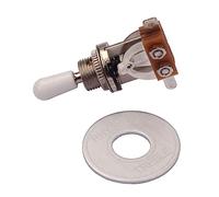 BESTonZON Aluminium Toggle Stick Switch for Guitar Rhythm Treble Washer Ring Plate Kit No-noise Toggle Rocker Switch Easy Install Diy Guitar Parts