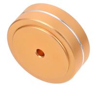 BESTonZON Aluminum Anti-slip Foot Pads for Cd Players Computers and Speakers Vibration Reduction Easy Installation Durable Design with Gold Accent