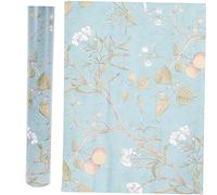 BESTonZON American Pastoral Style 3D Wall Decal Peel and Stick Wallpaper, Removable Vintage Floral Self-Adhesive Wallpaper for Living Room and Furniture, 3 Meters Roll