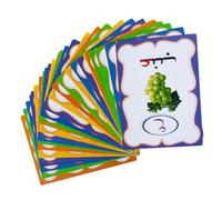 BESTonZON Arabic Words Flash Cards for Colored Cognitive Learning Cards for Early Childhood Brain Development Eye Hand Coordination Color Recognition Fine Motor Skills Enhancement