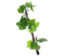 BESTonZON Artificial Hanging Vines for Reptile Terrariums Bendable Jungle Climbing Branch with Realistic Leaves Plastic Suction Cup Decor for Chameleons Bearded Dragons Snakes Geckos and