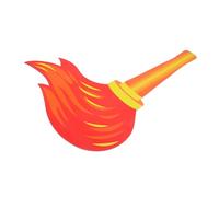 BESTonZON Artificial Torch Prop for Stage Performance and Birthday Party Favors Durable Felt Cloth and Paperboard Large Torch Model for Sports Competitions Lightweight Double Sided Design