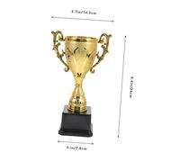BESTonZON Award Trophy for Plastic Competition Trophy with Bright Gold Finish Party Decoration and Game to Encourage Participation Sports and Learning Activities