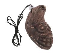 BESTonZON Aztec Clay Whistle Handmade Loud Scream Noise Maker with Indigenous Style for Office Prank and Haunted House Experiences, Authentic Demon Scream Sound Effect Prop