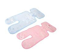 BESTonZON Baby Cooling Pad 2pcs Breathable Summer Cooling Seat Cushion for Stroller and Pushchair, Lightweight Non-Woven Mat for Infant Use, Washable and Portable