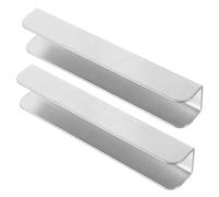 BESTonZON Baby Pet Gate Door Reinforcement 2Pcs Groove for Baby and Pet Gates Durable Steel Accessory