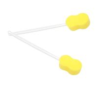 BESTonZON Back Scrubber Exfoliating Body Brush Long Handle Bath Brush 22.44 Inch Soft Sponge for Shower and Bathing Accessories Set of 2 for Sensitive and Tender Skin