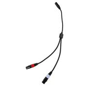 BESTonZON Balanced Xlr Audio Cable Splitter Cord Male to Dual Female Microphone Adapter Compact Plug and Play Design for Studio Stage Mic Speaker Systems